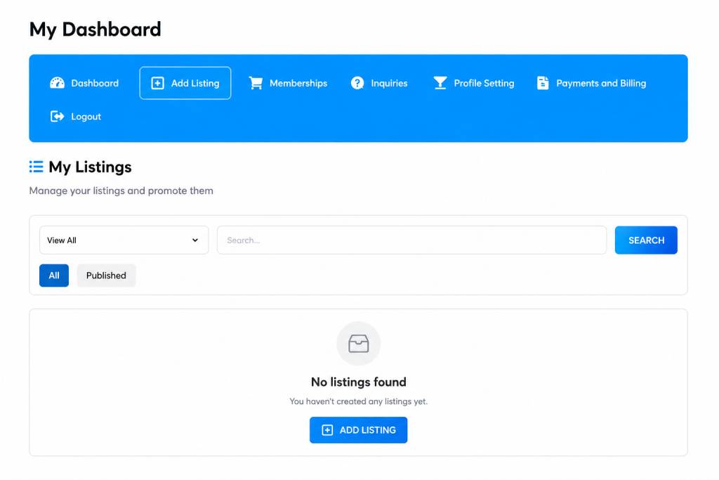 Create a company listing in the Global Retail Directory