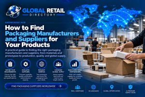 Packaging manufacturing and product packing representing how to find packaging manufacturers and suppliers