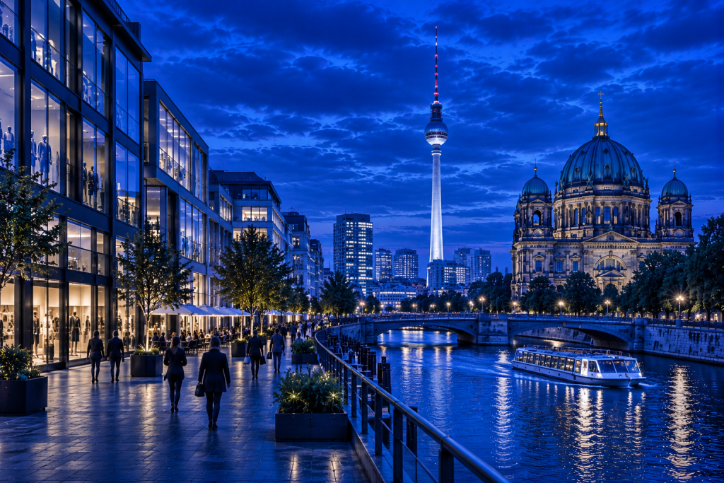 Retail Industry in Germany: Installation, Logistics, Brands and Manufacturing 1 Berlin retail and commercial district representing the retail industry in Germany