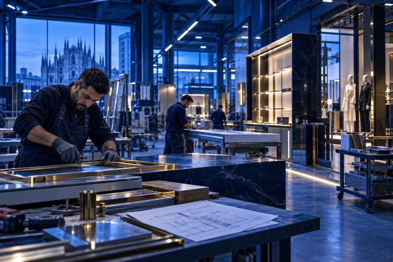 Retail Industry in Italy: Fashion, Design, Manufacturing and the Modern Store 1 Italian retail fixture manufacturing representing the retail industry in Italy