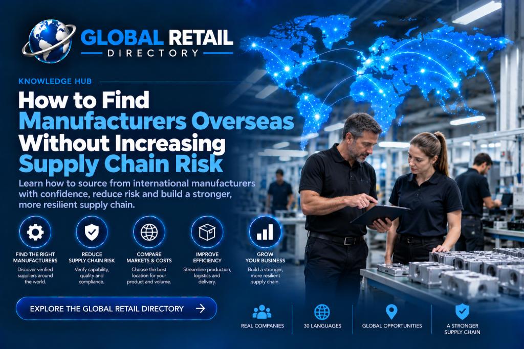 Udenlandske producenter og international leverandørsourcing – Global Retail Directory