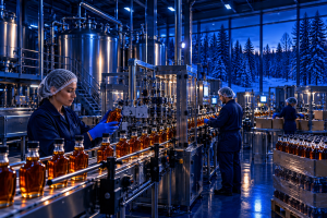 Canadian maple syrup production representing the retail industry in Canada