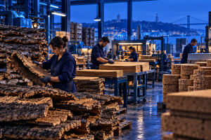 Portuguese cork manufacturing representing the retail industry in Portugal